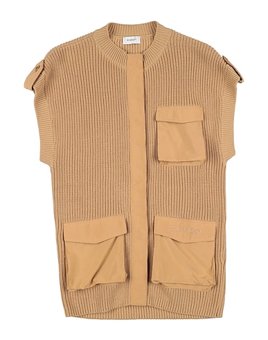 PINKO UP Strickjacke Sand 100% Baumwolle