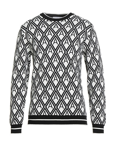 GREY DANIELE ALESSANDRINI プルオーバー ブラック アクリル 50% / ウール 50%