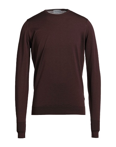 JOHN SMEDLEY Pullover Testa di moro 100% Lana Merino