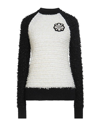 BALMAIN Jumper Off white 40% Mohair wool, 33% Polyimide, 27% Wool