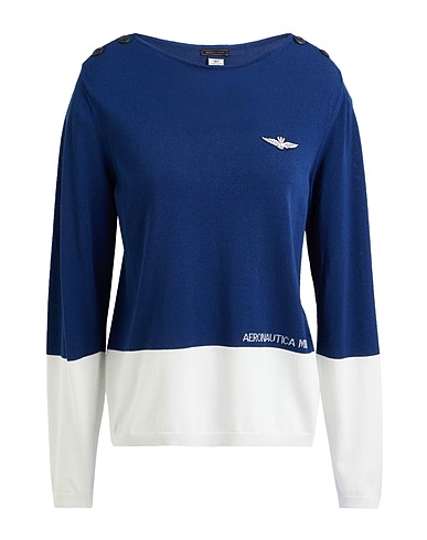 AERONAUTICA MILITARE Jumper Navy blue 78% Viscose, 22% Polyester