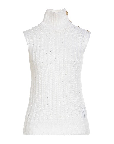 BALMAIN Sleeveless sweater 57% Wool, 20% Viscose, 19% Polyamide, 4% Metallic Polyester