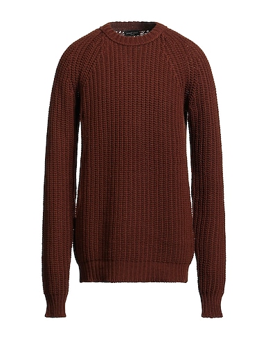ROBERTO COLLINA Jersey Marrón chocolate 100% Lana Merina