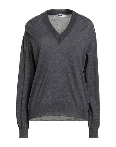 GRIFONI Sweater Charcoal 100% Virgin Wool