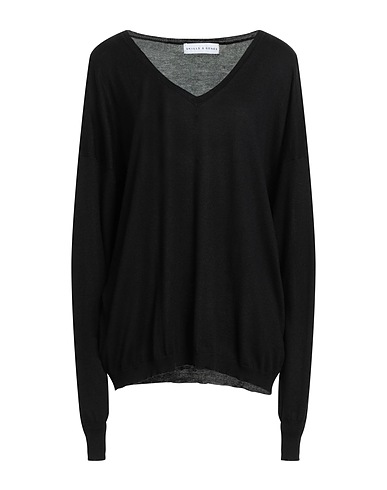 SKILLS & GENES Pullover Schwarz 85% Seide, 15% Kaschmir