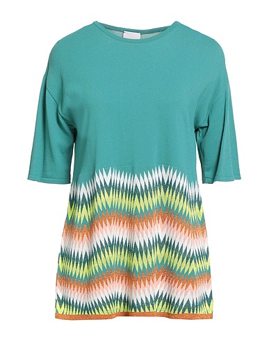 VIKI-AND Sweater Deep teal 54% Viscose, 30% Polyamide, 8% Acetate, 6% Cotton, 2% Polyester