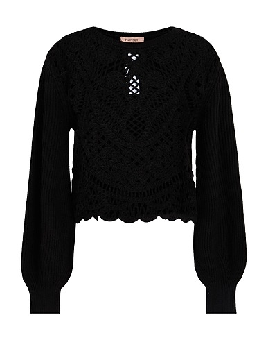 TWINSET Jumper Black 50% Acrylic, 50% Wool