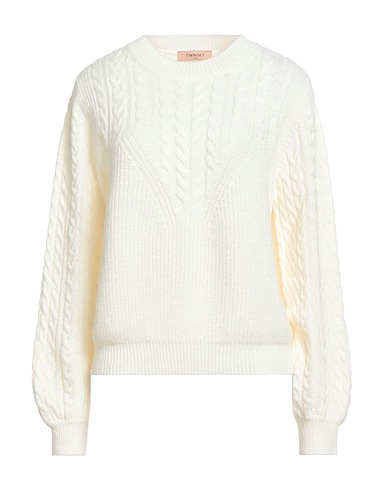 TWINSET Jumper Ivory 45% Acrylic, 27% Wool, 19% Alpaca wool, 9% Polyester