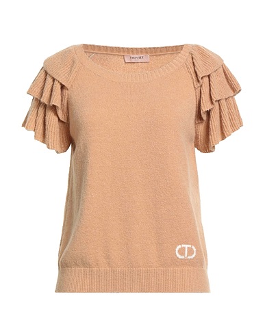 TWINSET Sweater Camel 55% Polyamide, 15% Acrylic, 15% Wool, 10% Alpaca wool, 5% Elastane