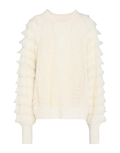 TWINSET Sweater Ivory 35% Polyamide, 35% Acrylic, 15% Wool, 15% Alpaca wool