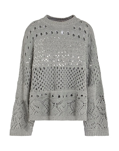TWINSET Sweater Grey 33% Viscose, 23% Polyamide, 20% Cotton, 20% Wool, 4% Cashmere