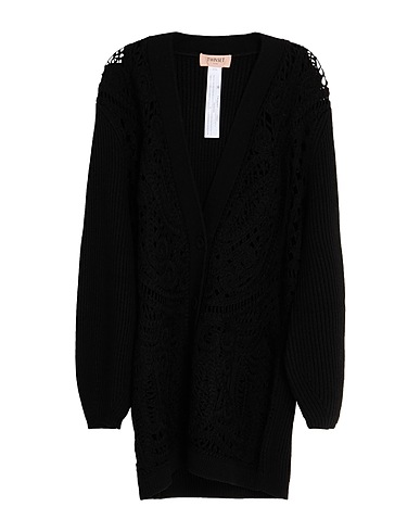 TWINSET Cardigan Black 50% Acrylic, 50% Wool