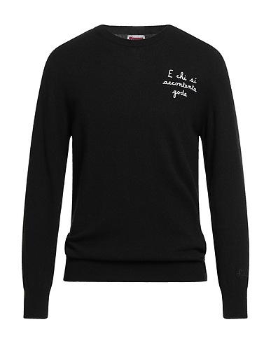 MC2 SAINT BARTH Jumper APRÈS-SKI COLLECTION Black 40% Wool, 30% Viscose, 20% Polyamide, 10% Cashmere