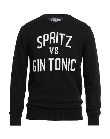 MC2 SAINT BARTH Jumper APRÈS-SKI COLLECTION Black 35% Wool, 30% Viscose, 20% Cashmere, 15% Polyamide