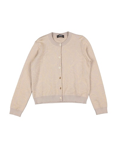 VERSACE YOUNG Cardigan Beige 64% Cotton, 36% Viscose