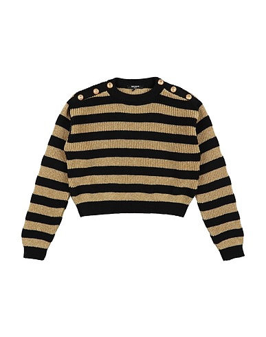 BALMAIN Pullover Schwarz 60% Wolle, 26% Viskose, 14% Metallfaser