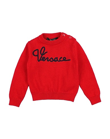VERSACE YOUNG Jumper Red 100% Cotton