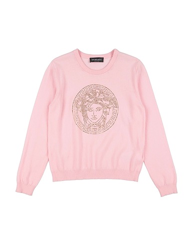 VERSACE YOUNG Pullover Rose 70% Laine, 30% Cachemire