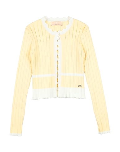 ELISABETTA FRANCHI Cardigan LA MIA BAMBINA Pastel yellow 72% Viscose, 28% Polyester