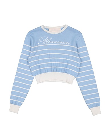 MISS BLUMARINE Sweater Light blue 100% Cotton
