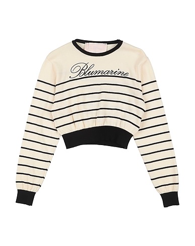 MISS BLUMARINE Jumper Ivory 100% Cotton