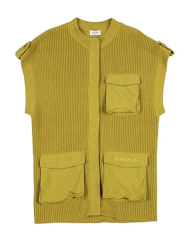 PINKO UP Cardigan Verde chiaro 100% Cotone, Poliestere
