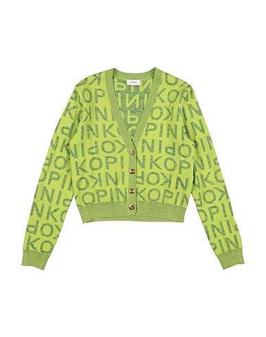 PINKO UP Cardigan Light green 46% Polyester, 37% Viscose, 17% Polyamide