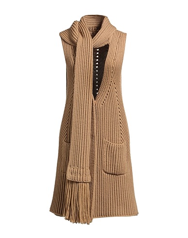 ERMANNO SCERVINO Cardigan Camel 100% Merino Wool