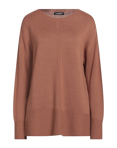 ELEONORA DELBONO Jumper Camel 100% Wool