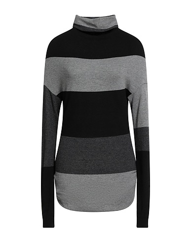 KAOS Polo neck Black 50% Viscose, 20% Polyamide, 20% Merino Wool, 10% Cashmere