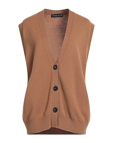 PDR PHISIQUE DU ROLE Cardigan Camel 85% Merino Wool, 15% Cashmere