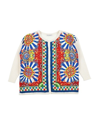 DOLCE&GABBANA Cardigan White 98% Silk, 2% Elastane