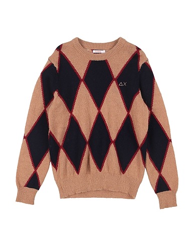 SUN 68 Jumper Camel 47% Merino Wool, 38% Viscose, 10% Polyamide, 5% Cashmere