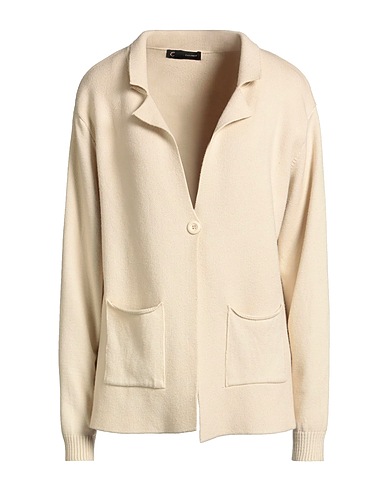 CAFèNOIR Cardigan JEANS Beige 52% Viscose, 28% Polyester, 20% Polyamide