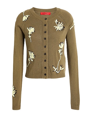 MAX&Co. Cardigan SPIGA
 Military green 60% Cotton, 40% Viscose