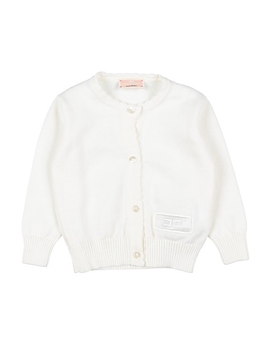 ELISABETTA FRANCHI Cardigan LA MIA BAMBINA Cream 100% Cotton