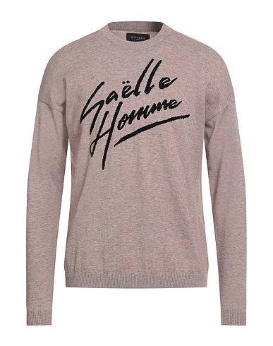 GAëLLE Paris Pullover HOMME Hellbraun 50% Viskose, 31% Polyester, 19% Polyamid