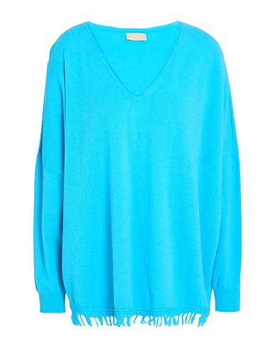 MOMONÍ Jumper Turquoise 90% Merino Wool, 10% Cashmere