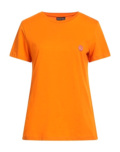 SAVE THE DUCK Basic T-shirt Orange 100% Organic cotton