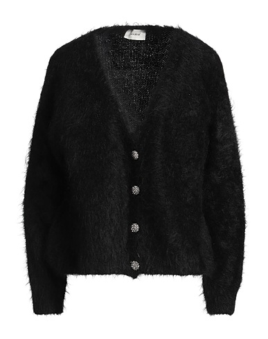 VICOLO Cardigan Black 72% Mohair wool, 26% Polyamide, 2% Elastane