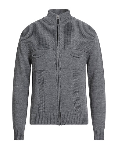 PAUL MIRANDA Cardigan Grey 50% Merino Wool, 50% Acrylic
