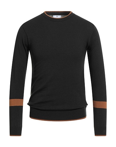 ALESSANDRO GILLES Pullover Nero 68% Poliacrilico, 19% Lana Merino, 10% Poliammide, 3% Elastan