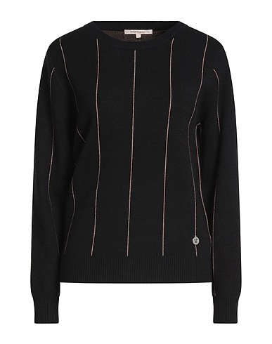 WHITE WISE Jumper Black 51% Viscose, 28% Polyester, 21% Nylon