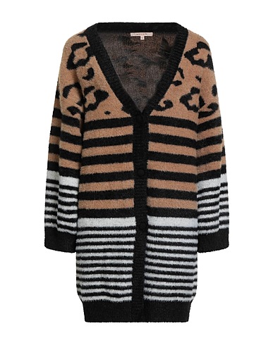 WHITE WISE Cardigan Camel 51% Viscose, 28% Polyester, 21% Nylon