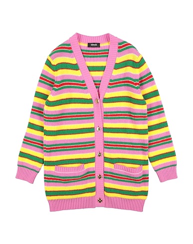 VERSACE YOUNG Cardigan Fuchsia 100% Virgin Wool