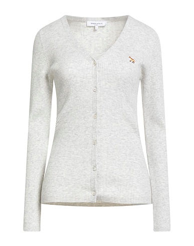 MAISON KITSUNÉ Strickjacke Grau 50% Wolle, 50% Baumwolle