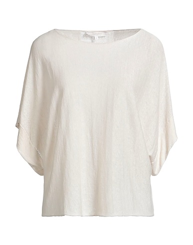 ANTONELLI Sweater Beige 64% Linen, 36% Cotton