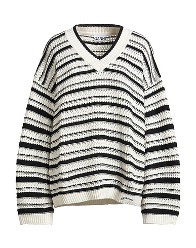 GANNI Sweater Ivory 100% Organic cotton