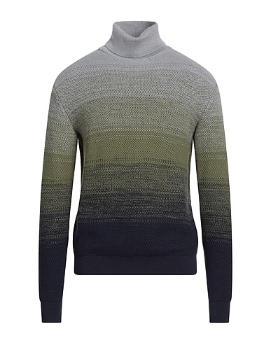 HERNO Turtleneck RESORT Military green 100% Virgin Wool