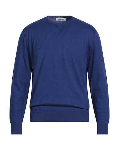 SHOCKLY Jumper Blue 95% Cotton, 5% Cashmere